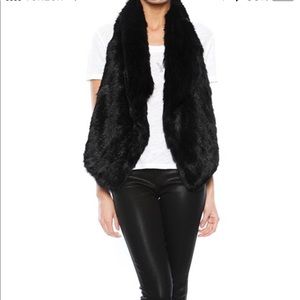 Elizabeth and James Anna Rabbit Fur Gilet